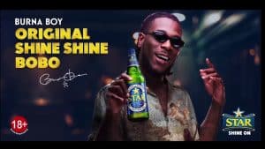 Burna Boy for Star's Shine Shine Bobo Promo. Image Credit | YouTube/Star Nigeria